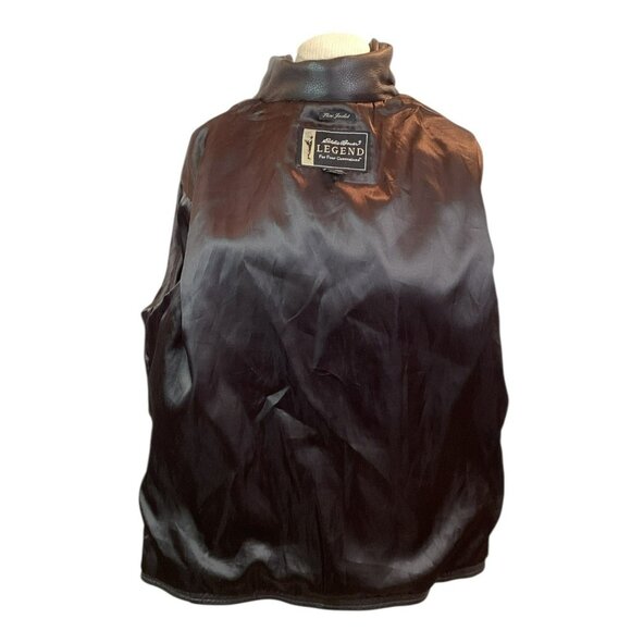 Eddie Bauer Stine Legend Moto Jacket Womens XL Genuine Pebbled Leather Jacket Bl - Picture 8 of 11